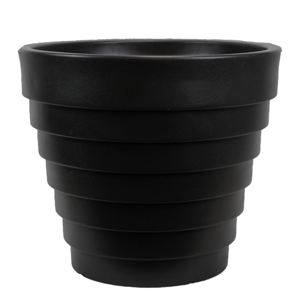 24 Inch Variegated Planter Espresso - 1 per case - Decorative Planters